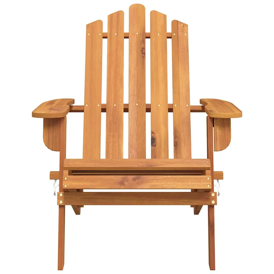 Chaises Adirondack de jardin lot de 2 Bois massif d'acacia - 5