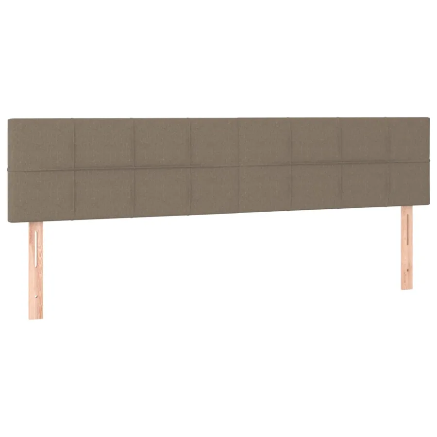 Tête de lit à LED Taupe 180x5x78/88 cm Tissu - 4