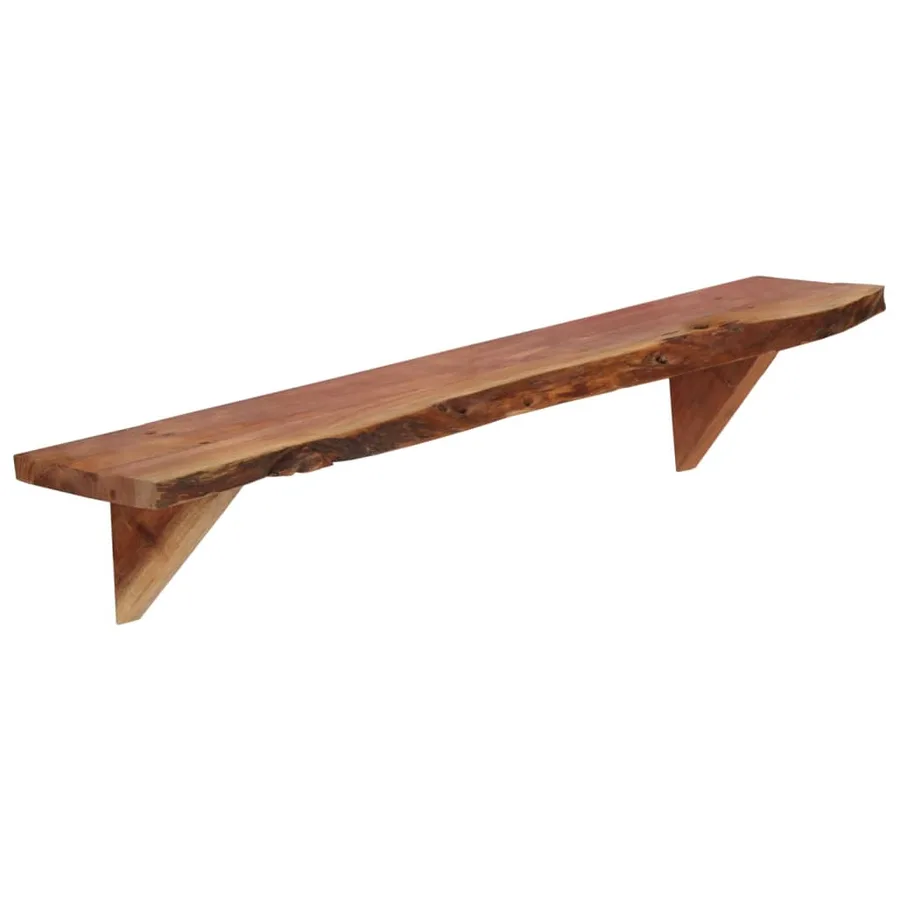 Étagères murales 2 pcs 90x20x18 cm Bois d'acacia massif - 3