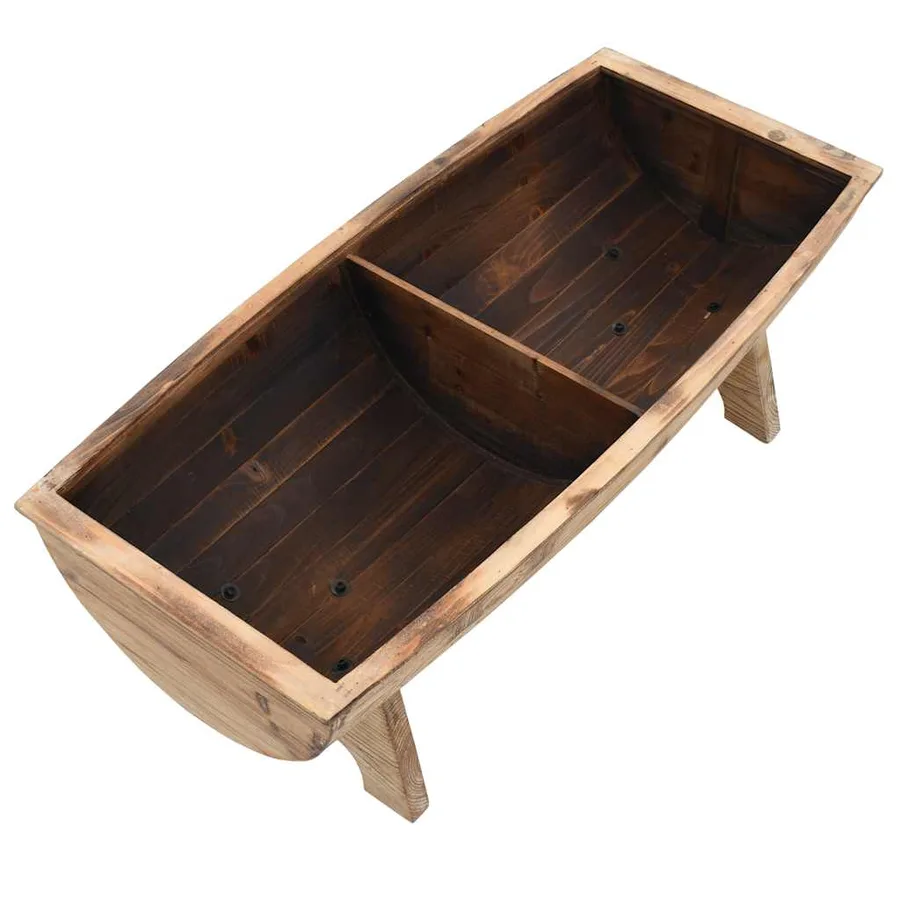 Banc de rangement Bois massif et tissu 103 x 51 x 44 cm - 7