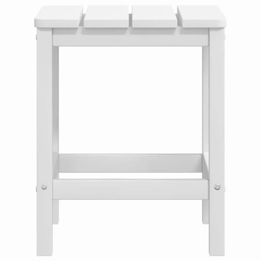Chaises de jardin Adirondack avec table PEHD Blanc - 6