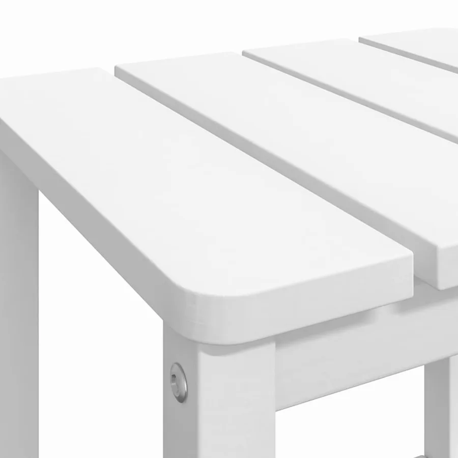 Table de jardin Adirondack Blanc 38x38x46 cm PEHD - 6