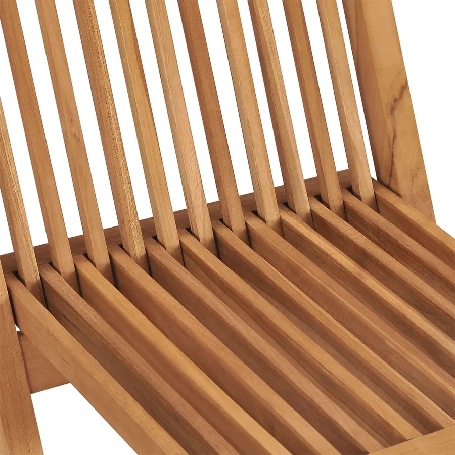 Chaises pliables de jardin lot de 8 Bois de teck solide - 7