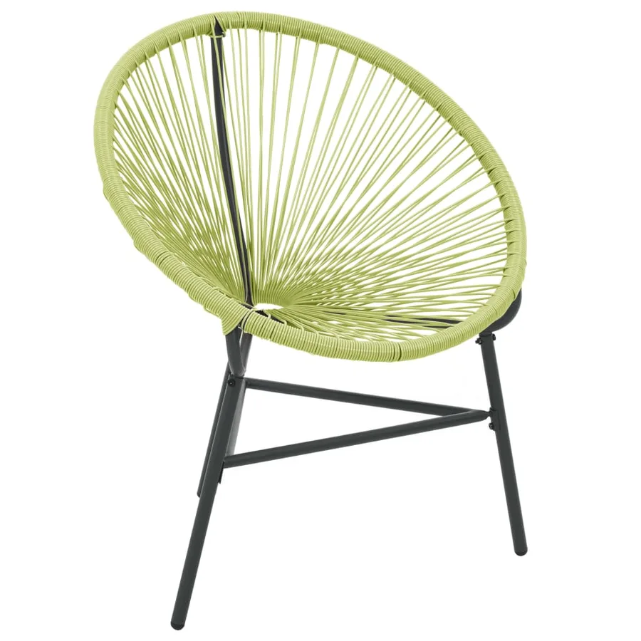 Chaise de jardin Acapulco Résine tressée Vert - 2