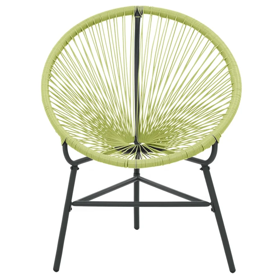 Chaise de jardin Acapulco Résine tressée Vert - 3
