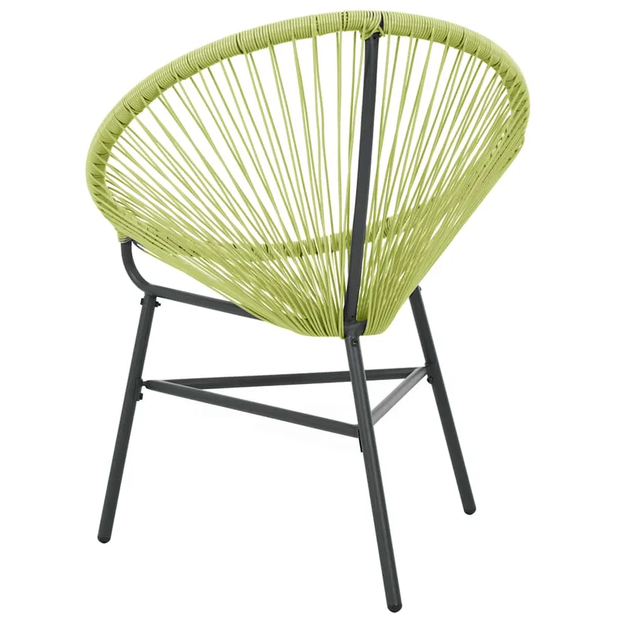 Chaise de jardin Acapulco Résine tressée Vert - 4