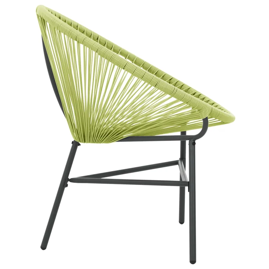 Chaise de jardin Acapulco Résine tressée Vert - 5