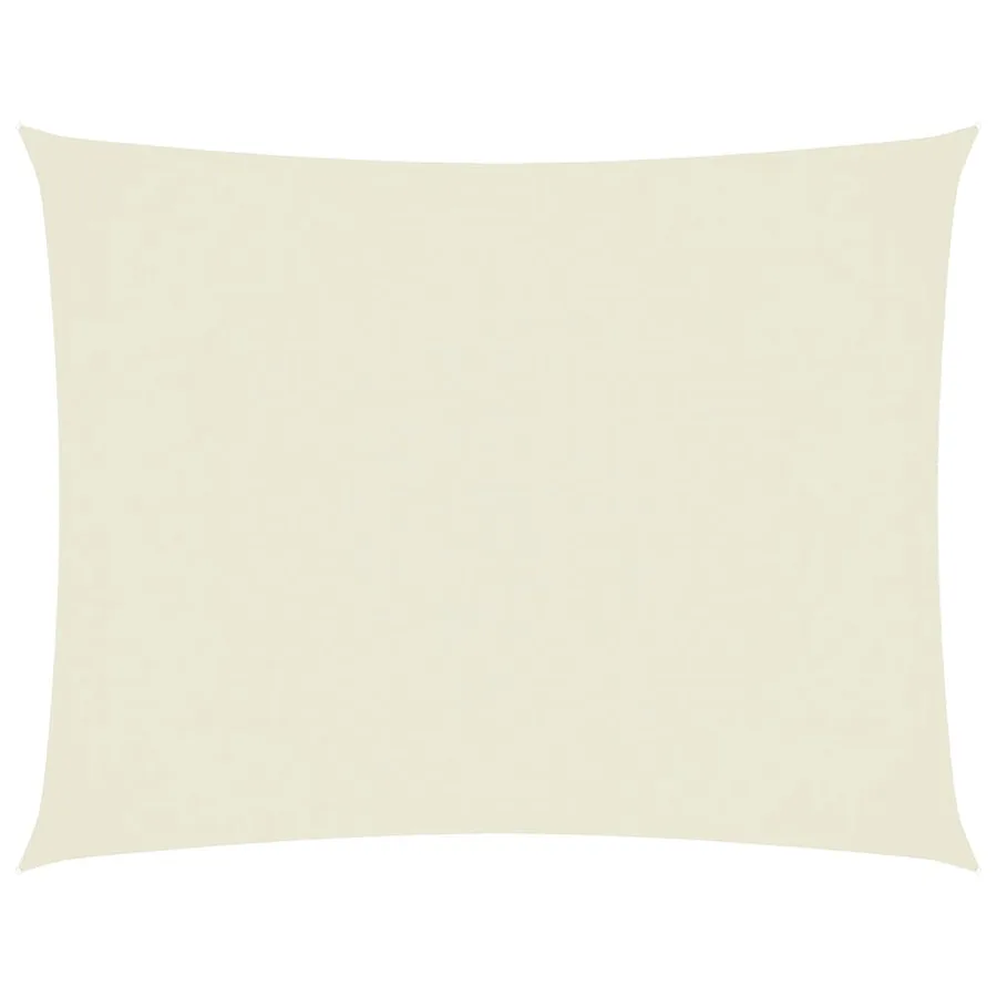 Voile de parasol tissu oxford rectangulaire 2x3 m crème - 2