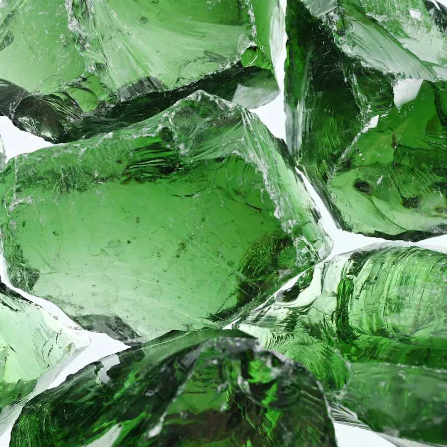 Roches de jardin Verre Vert 60-120 mm 25 kg - 8