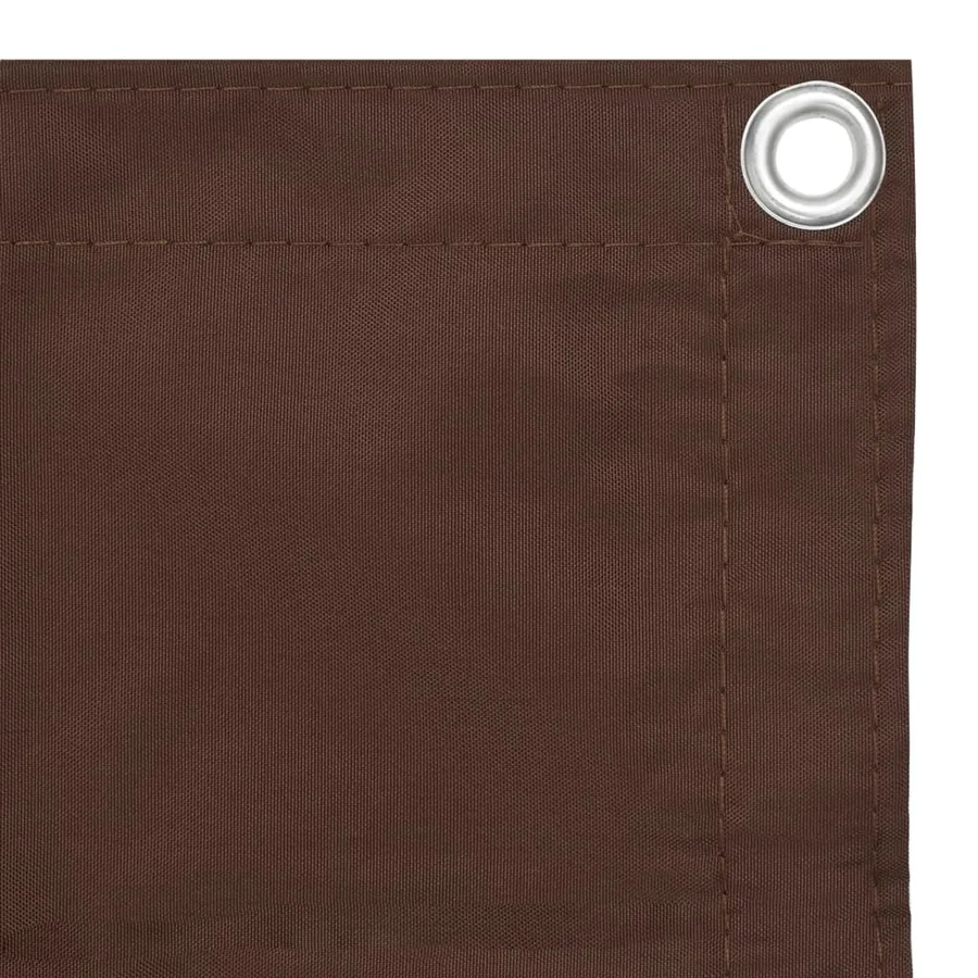 Écran de balcon Marron 75x400 cm Tissu Oxford - 3