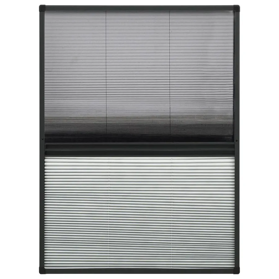 Moustiquaire plissée pour fenêtre Aluminium 80x120 cm - 2