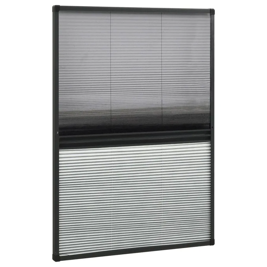 Moustiquaire plissée pour fenêtre Aluminium 80x120 cm - 3