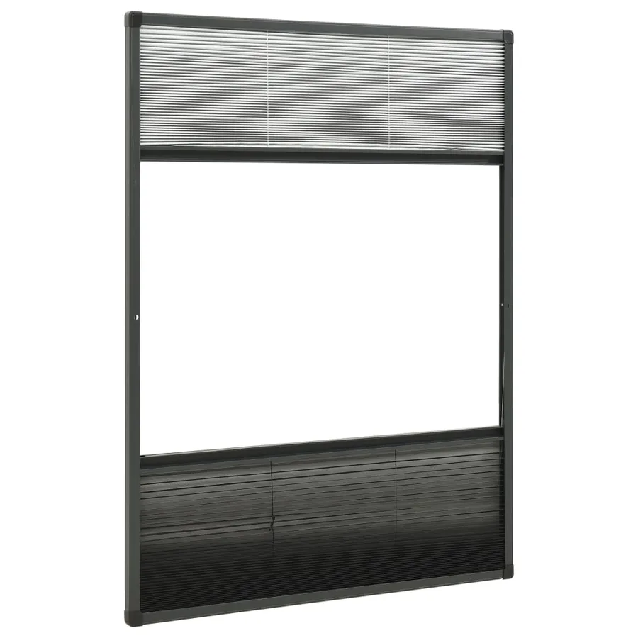 Moustiquaire plissée pour fenêtre Aluminium 80x120 cm - 5