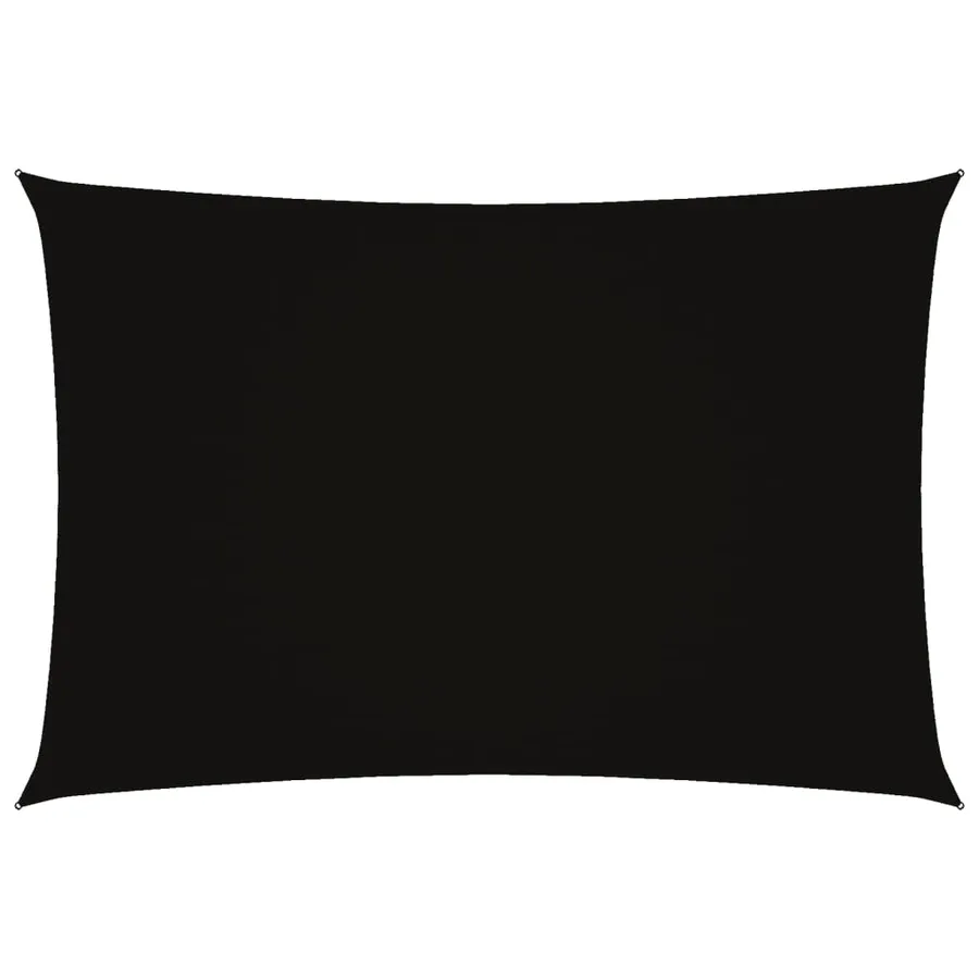 Voile de parasol tissu oxford rectangulaire 2,5x4,5 m noir - 2