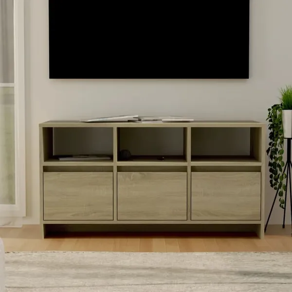 Meuble TV Chêne sonoma 102x37,5x52,5 cm Bois d'ingénierie