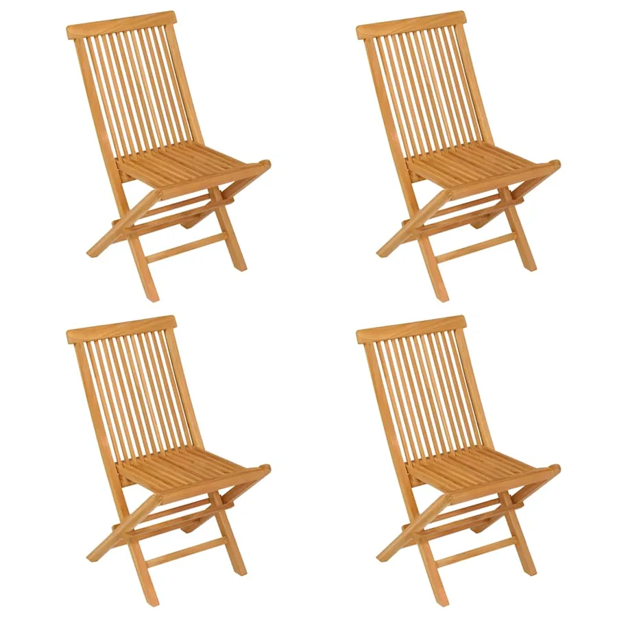 Ensemble à manger de jardin 5 pcs Bois de teck massif - 7