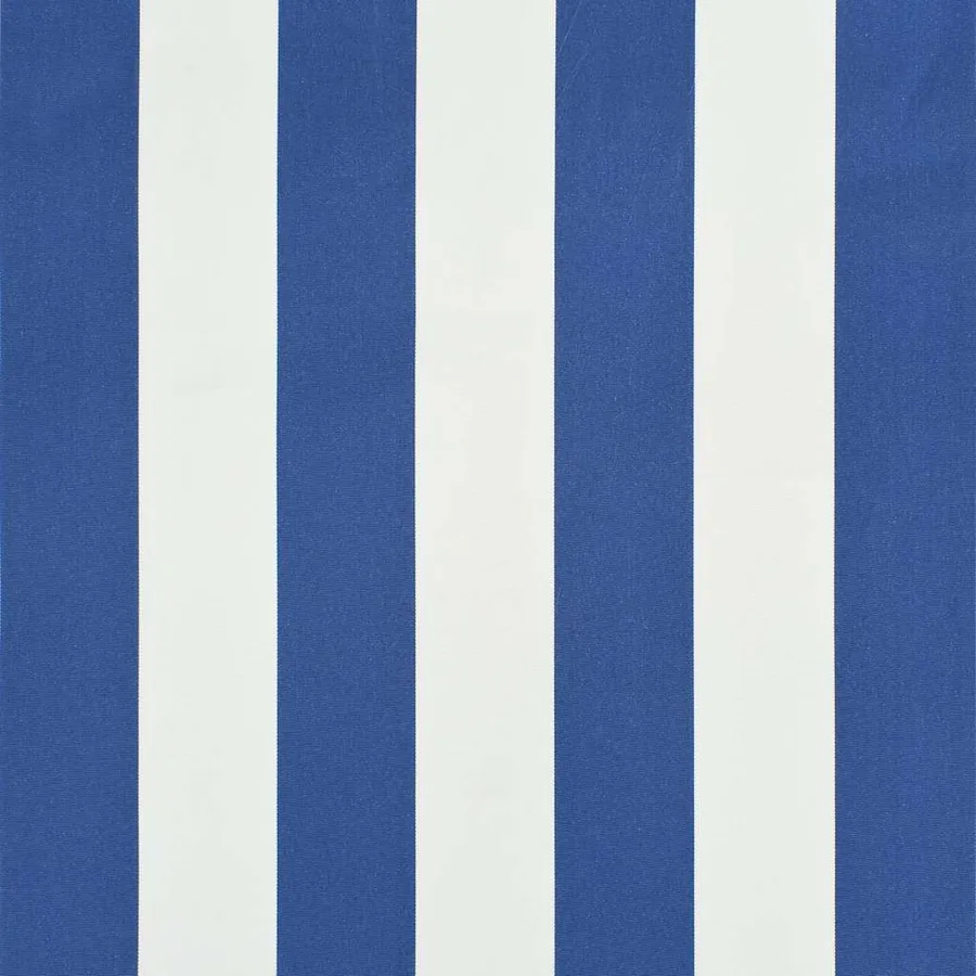 Auvent rétractable 400x150 cm Bleu et blanc - 6