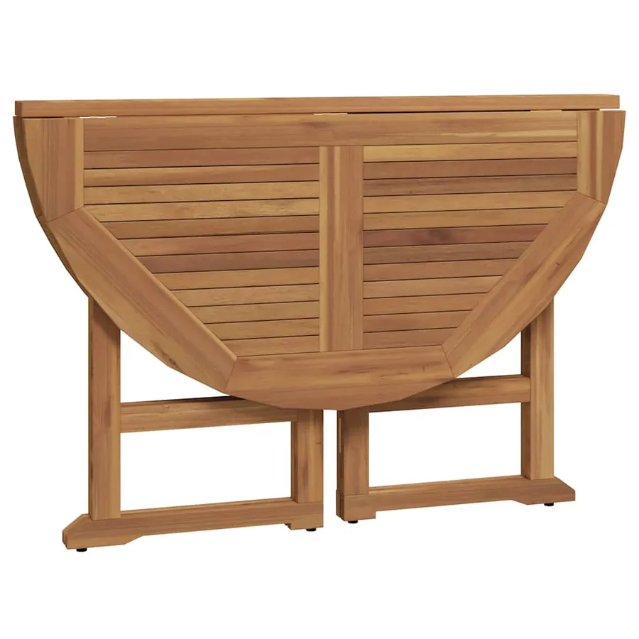 Mobilier à dîner d'extérieur pliable 5 pcs Bois solide de teck - 4