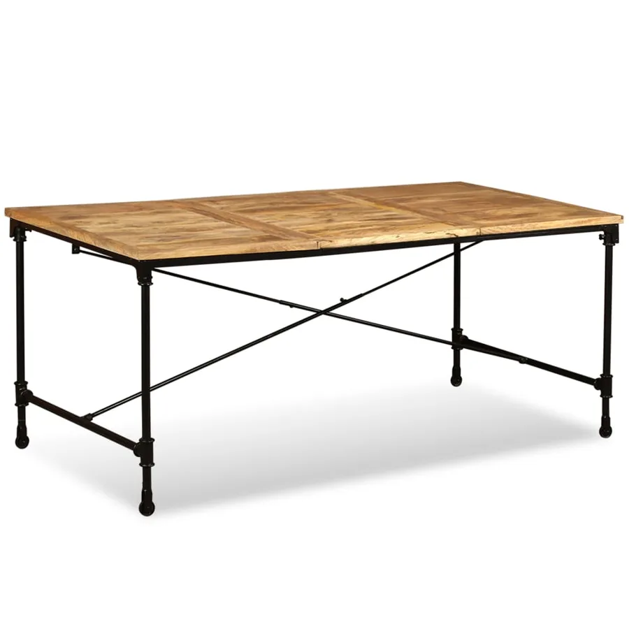 Table à manger Bois de manguier massif 180 cm - 6