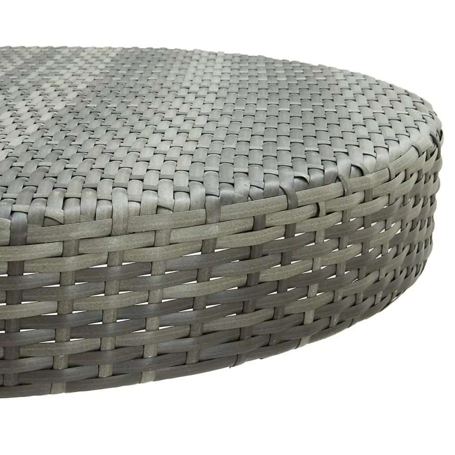 Ensemble de bar de jardin 5 pcs et coussins Résine tressée Gris - 5