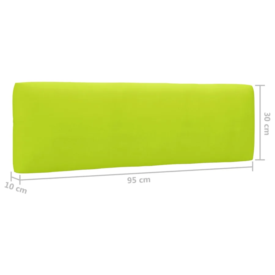 Salon de jardin palette 6pcs avec coussins Bois de pin imprégné - 8