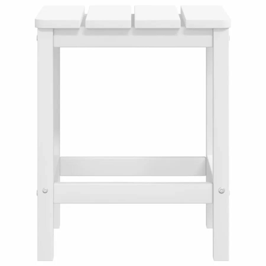 Chaises de jardin Adirondack repose-pied table PEHD Blanc - 6