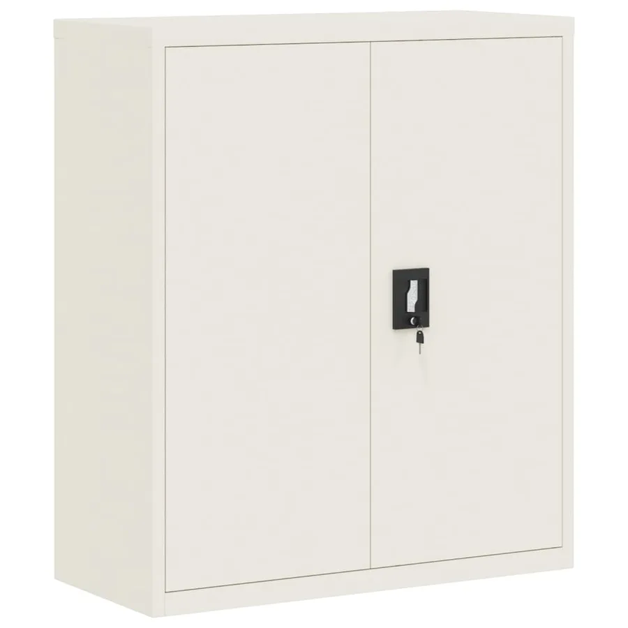 Classeur blanc 90x40x105 cm acier - 2
