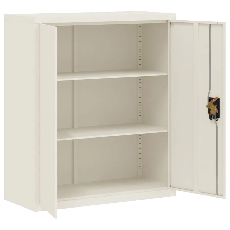 Classeur blanc 90x40x105 cm acier - 4