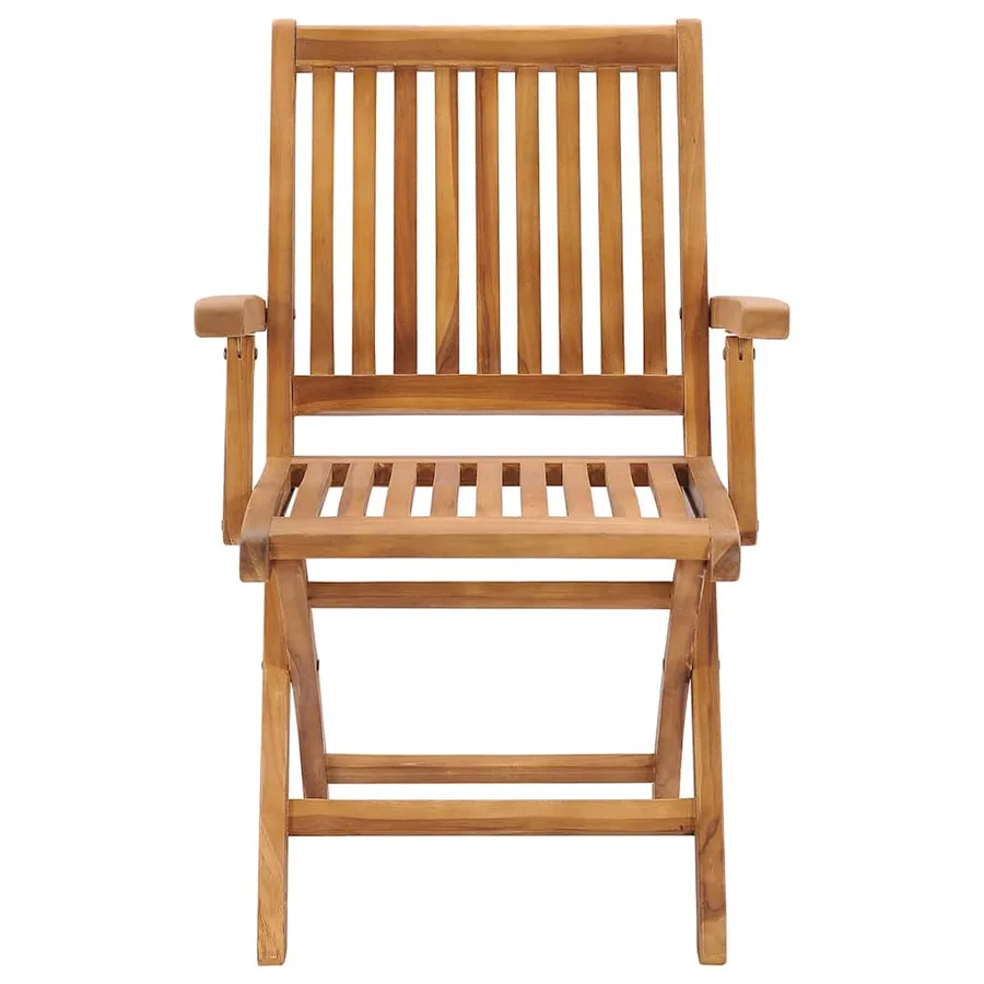 Chaises pliables de jardin avec coussins lot de 6 Bois de teck - 3