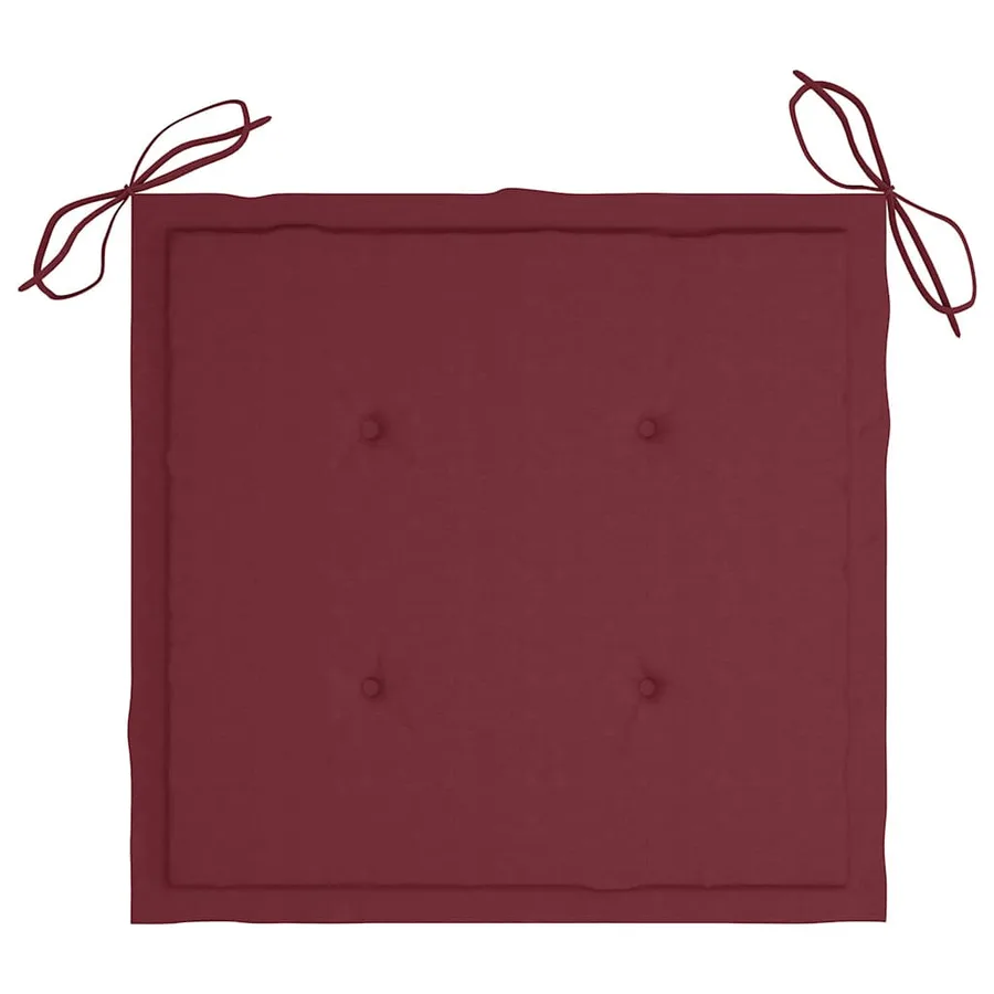 Chaises pliables de jardin avec coussins lot de 6 Bois de teck - 8