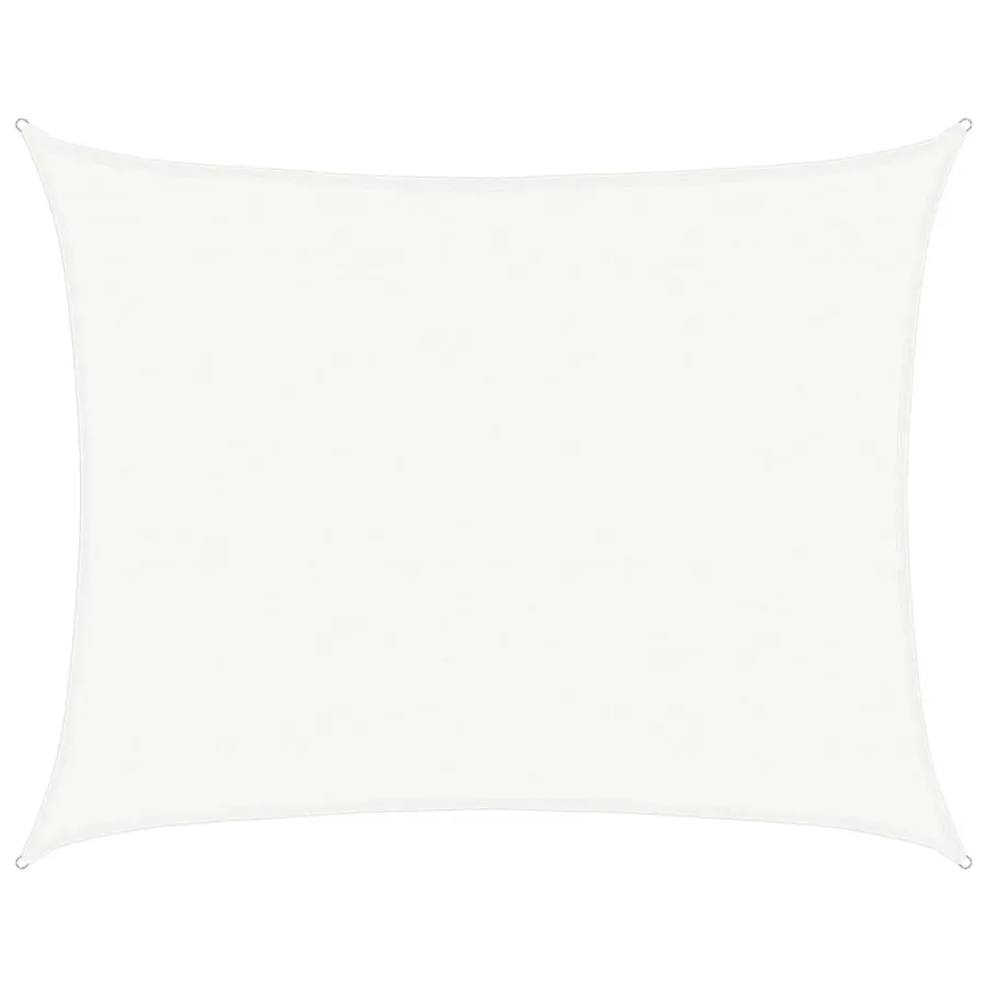 Voile d'ombrage 160 g/m² Blanc 6x7 m PEHD - 2