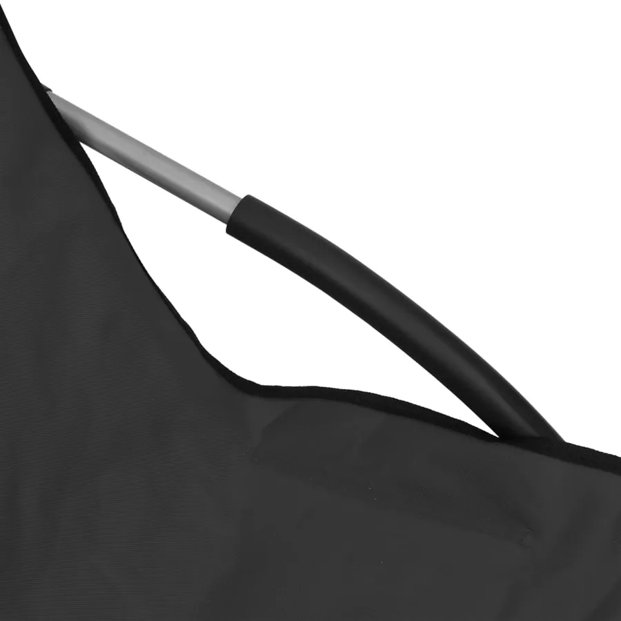 Chaises de plage pliables lot de 2 Noir Tissu - 7