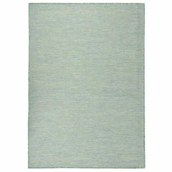 Tapis à tissage plat d'extérieur 200x280 cm Turquoise