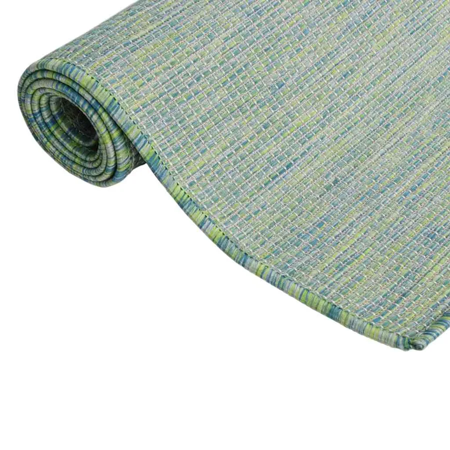 Tapis à tissage plat d'extérieur 200x280 cm Turquoise - 3