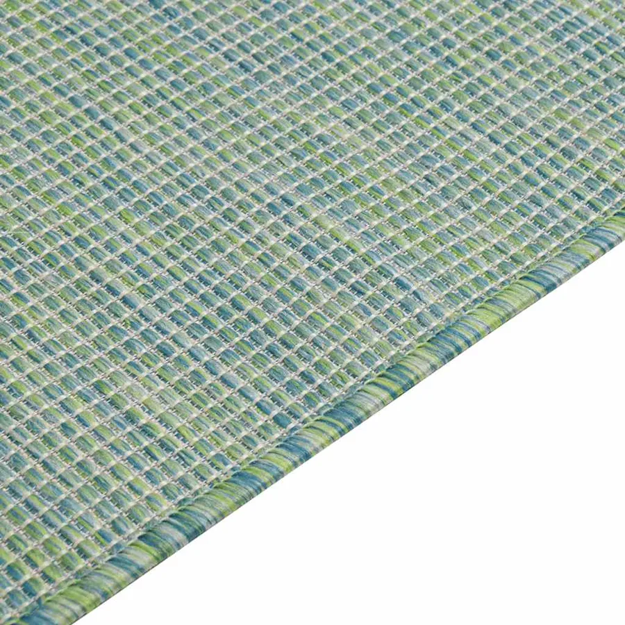 Tapis à tissage plat d'extérieur 200x280 cm Turquoise - 4