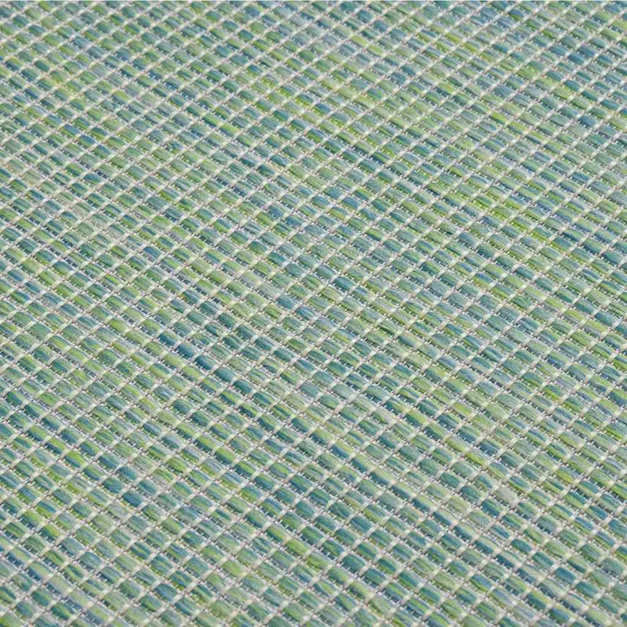 Tapis à tissage plat d'extérieur 200x280 cm Turquoise - 5