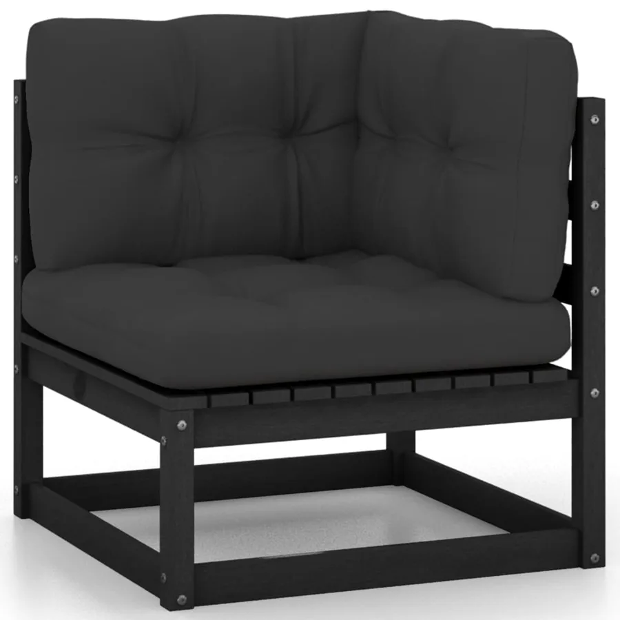 Salon de jardin 6 pcs avec coussins Bois de pin massif - 4