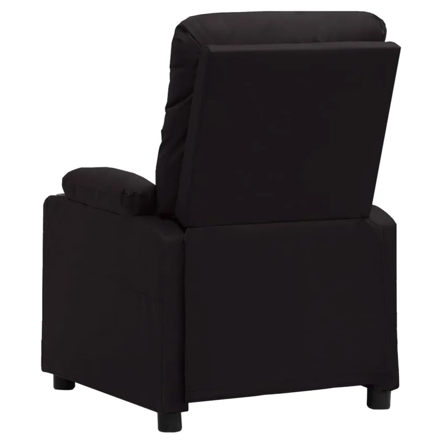 Fauteuil de massage Noir Similicuir - 5