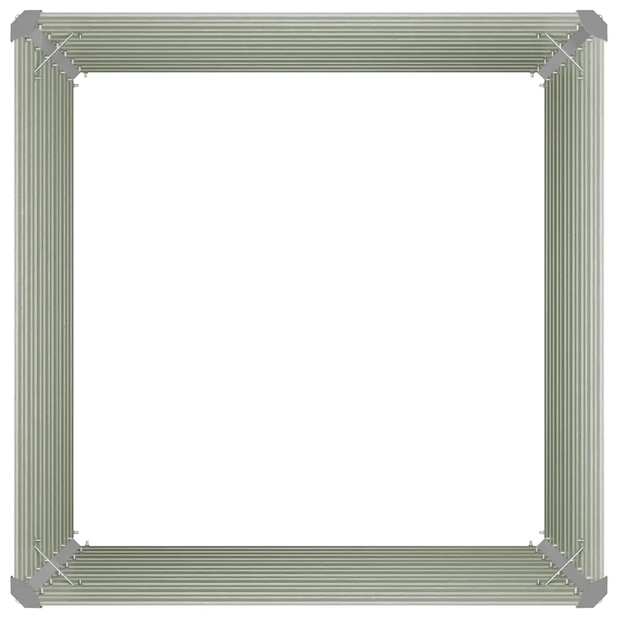 Jardinière surélevée Anthracite 100x100x77 cm Acier galvanisé - 9