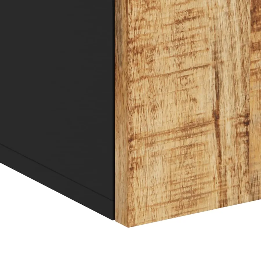 Armoire de salle de bain murale 38x33x48cm bois massif manguier - 10