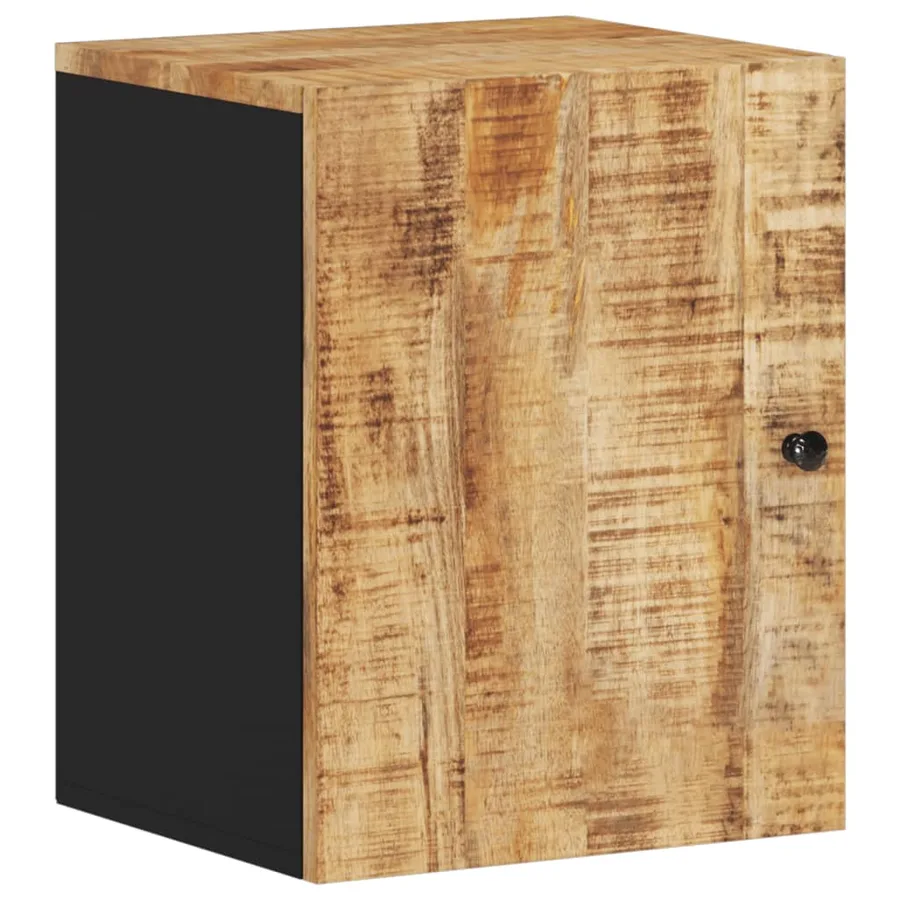 Armoire de salle de bain murale 38x33x48cm bois massif manguier - 2