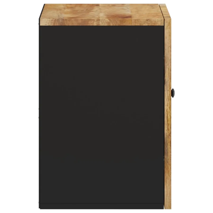 Armoire de salle de bain murale 38x33x48cm bois massif manguier - 5
