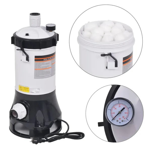 Pompe filtrante de piscine 185 W 4,4 m³/h