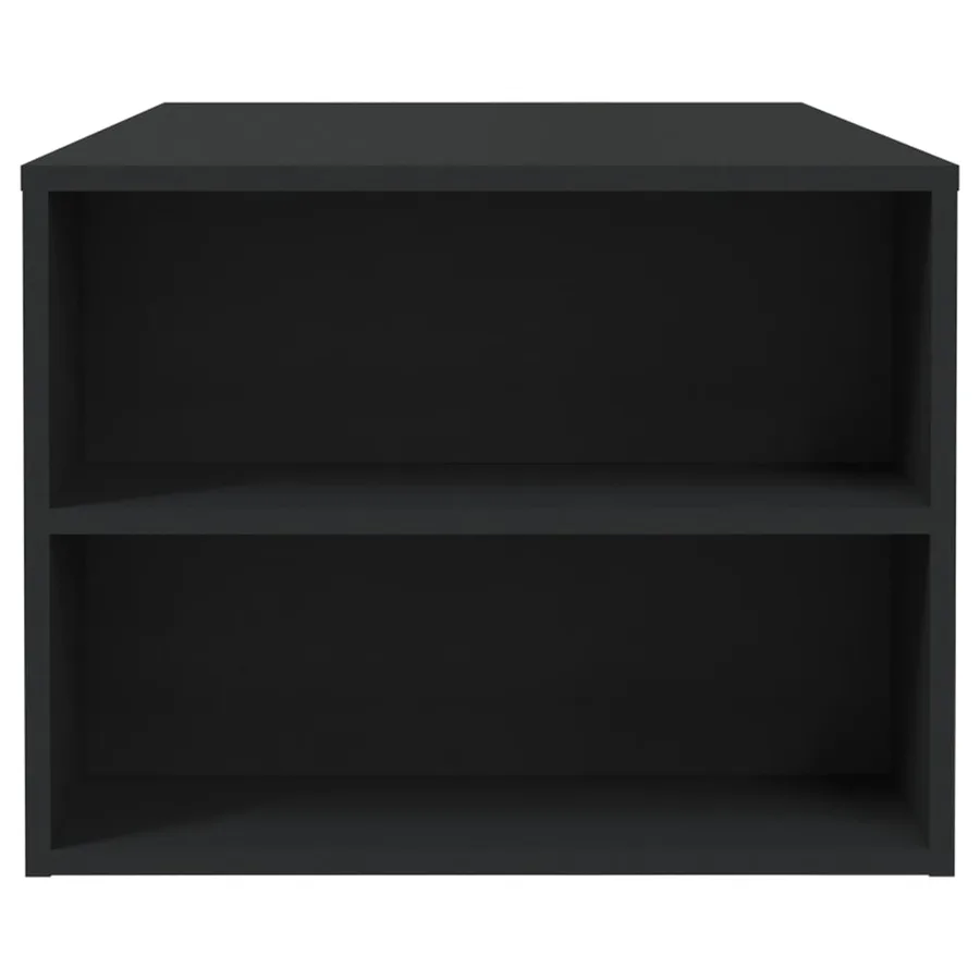 Table basse noir 102x55x42 cm bois d'ingénierie - 7