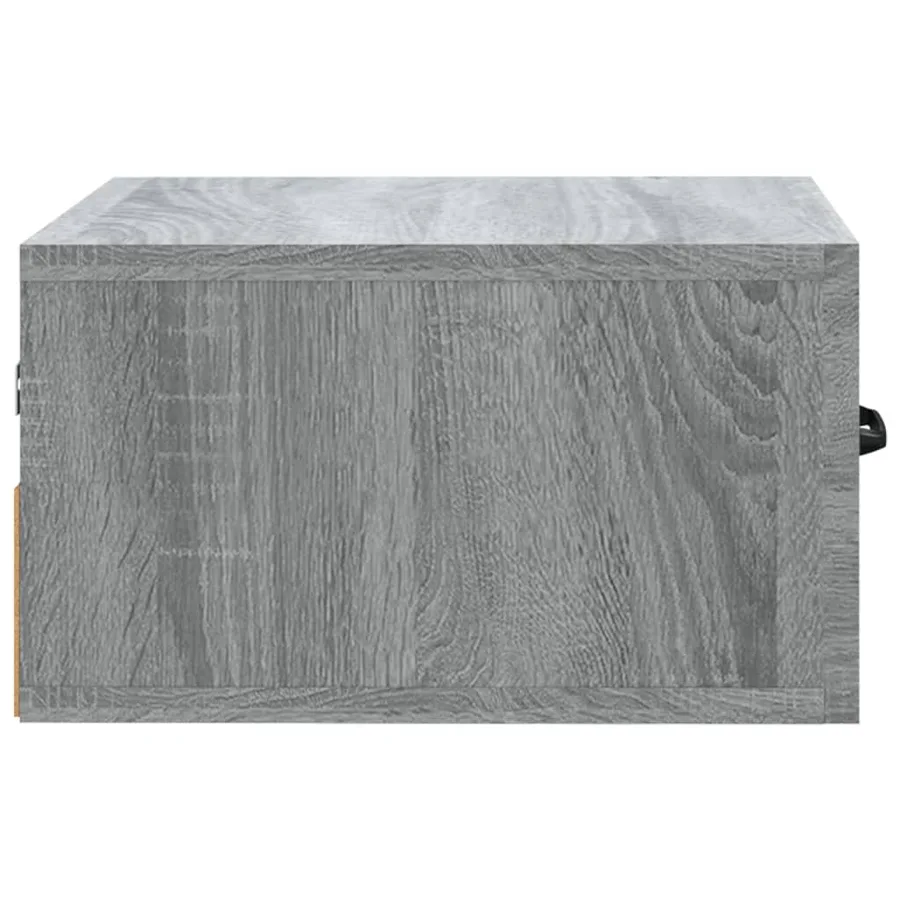 Table de chevet murale Sonoma gris 35x35x20 cm - 6