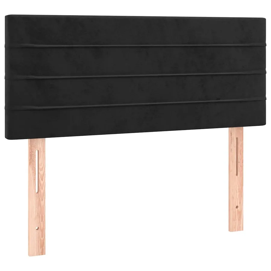 Tête de lit Noir 100x5x78/88 cm Velours - 2