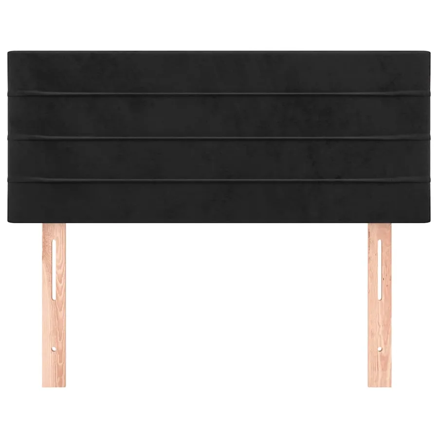 Tête de lit Noir 100x5x78/88 cm Velours - 3