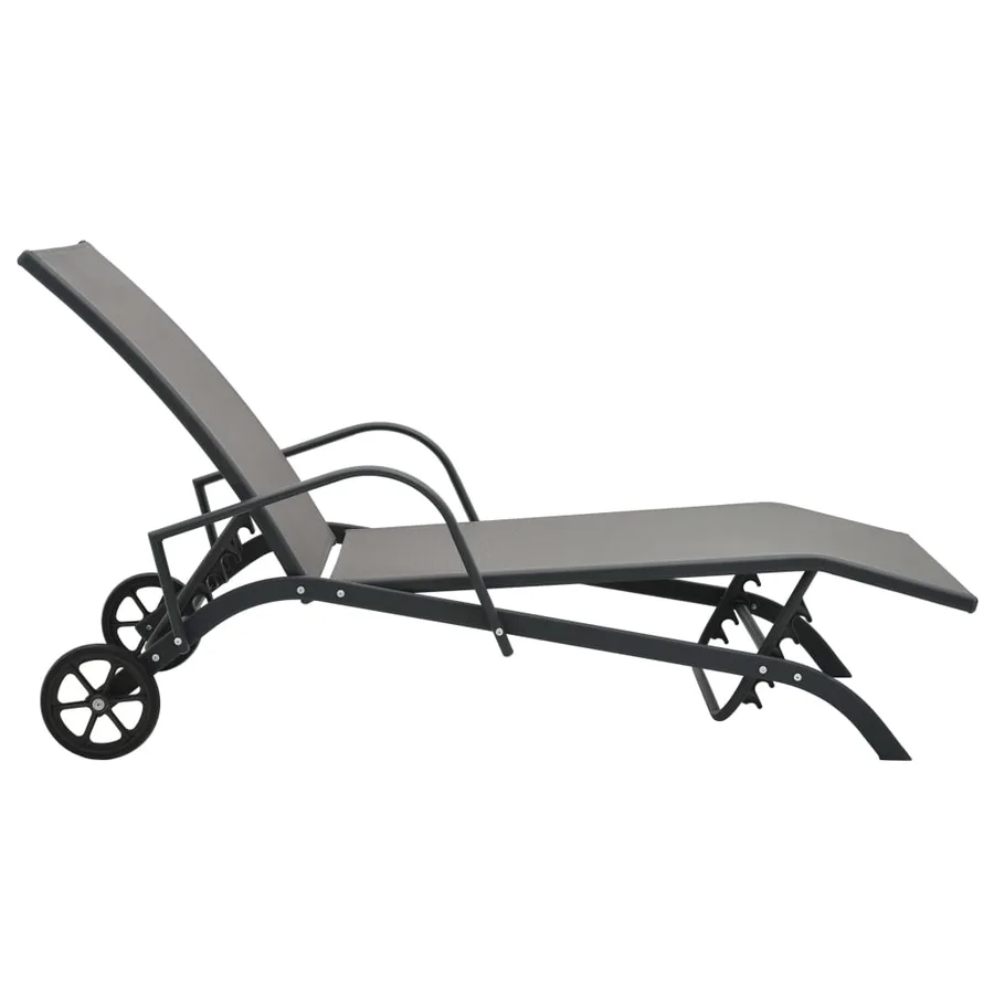 Chaise longue Acier et textilène - 3