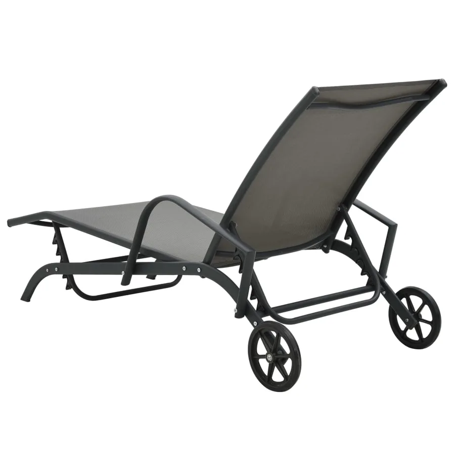 Chaise longue Acier et textilène - 5
