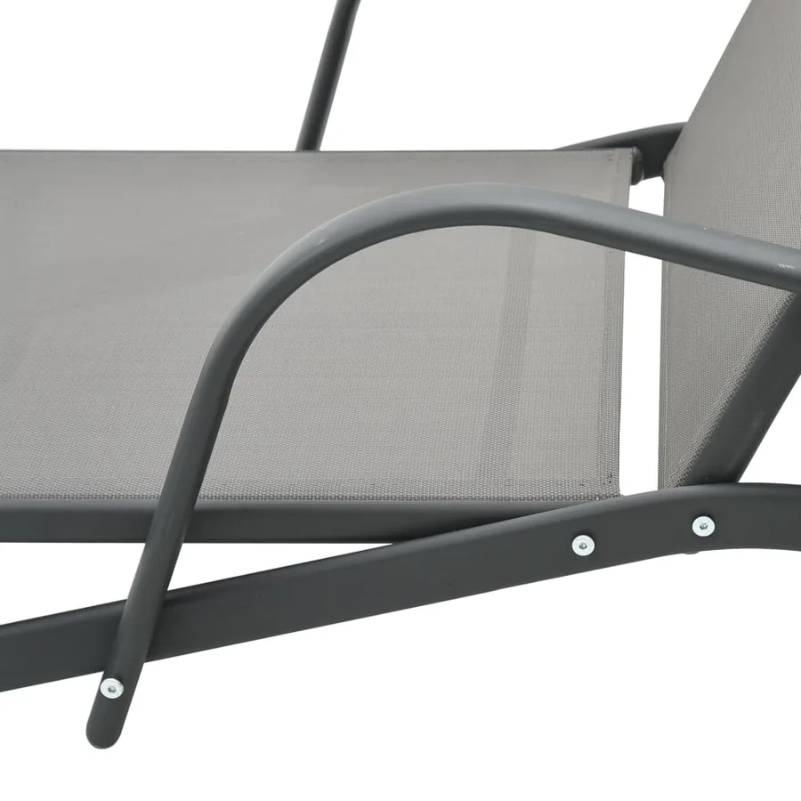 Chaise longue Acier et textilène - 6